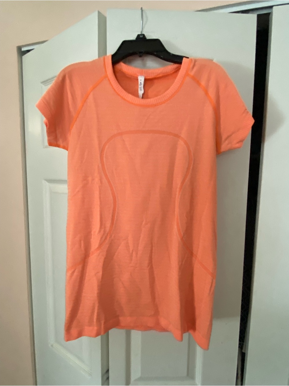 Lululemon Short Sleeve  Active Top - Coral Orange